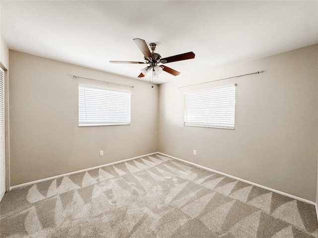 4913 32nd St E, Bradenton, FL 34203 - unfurnished room featuring carpet and a ceiling fan