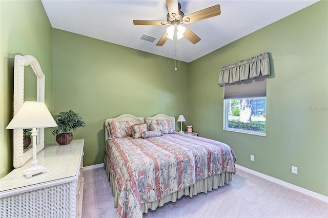 8315 Eagle Xing, Sarasota, FL 34241 - carpeted bedroom with baseboards and a ceiling fan