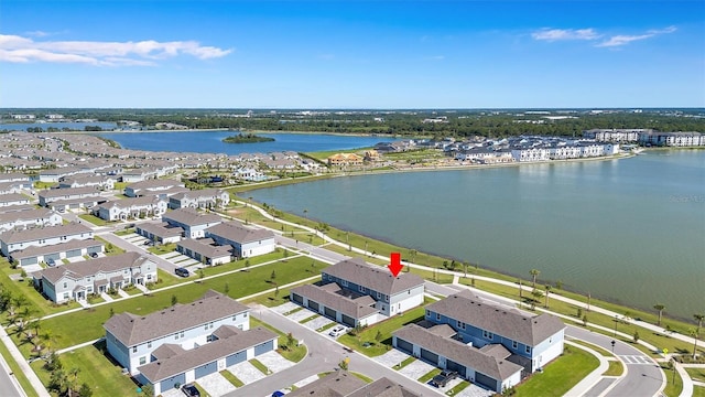 7352 Cabin Ln, Sarasota, FL 34240 - aerial view of residential area featuring a large body of water