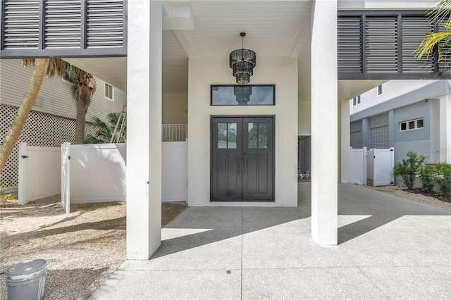 646 Calle Del Otono, Sarasota, FL 34242 - view of exterior entry with french doors