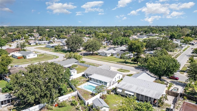 3805 Sandpointe Dr, Bradenton, FL 34205 - aerial perspective of suburban area featuring a pool
