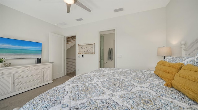 626 Rawls Ave Unit 626, Sarasota, FL 34236 - bedroom with carpet floors and ceiling fan