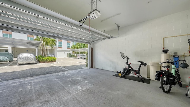 626 Rawls Ave Unit 626, Sarasota, FL 34236 - garage featuring a garage door opener