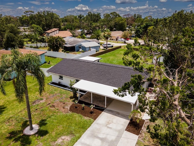 211 22nd Street Ct NE, Bradenton, FL 34208 - aerial perspective of suburban area featuring a tree filled landscape