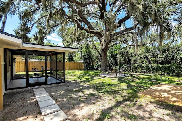 4041 Linwood St, Sarasota, FL 34232 - fenced yard featuring a patio area