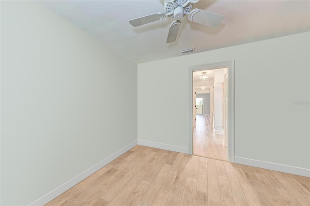 6111 Courtside Dr Unit 61, Bradenton, FL 34210 - empty room with light wood-type flooring and ceiling fan
