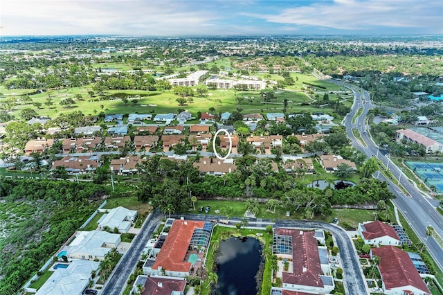 6111 Courtside Dr Unit 61, Bradenton, FL 34210 - aerial view of residential area featuring a nearby body of water and a golf course