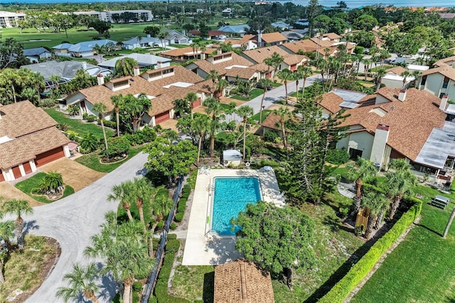 6111 Courtside Dr Unit 61, Bradenton, FL 34210 - aerial view of residential area featuring a pool