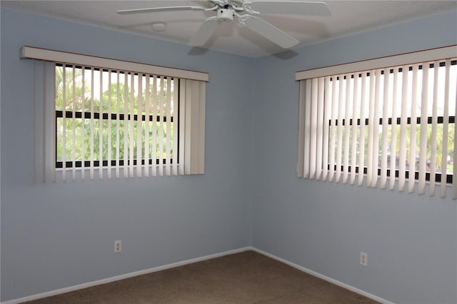 753 Tropical Cir, Sarasota, FL 34242 - unfurnished room featuring carpet flooring and a ceiling fan