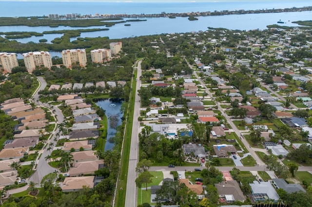 8985 Pohoy Ave, Sarasota, FL 34231 - aerial overview of property's location with a nearby body of water