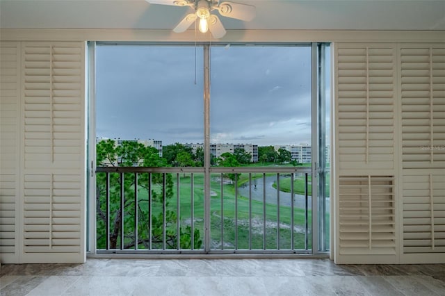 3680 Ironwood Cir Unit 603L, Bradenton, FL 34209 - entryway featuring ceiling fan