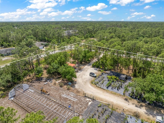 8146 Tropicaire Blvd, North Port, FL 34291 - aerial view of property and surrounding area with a forest and property parcel outlined