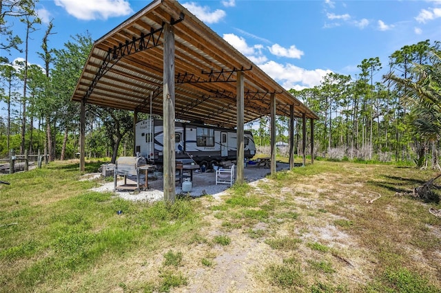8146 Tropicaire Blvd, North Port, FL 34291 - view of yard with a detached carport