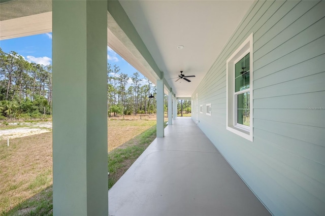 8146 Tropicaire Blvd, North Port, FL 34291 - view of patio / terrace featuring ceiling fan