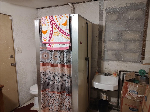 1423 17th Ave E, Bradenton, FL 34208 - bathroom featuring a sink and curtained shower