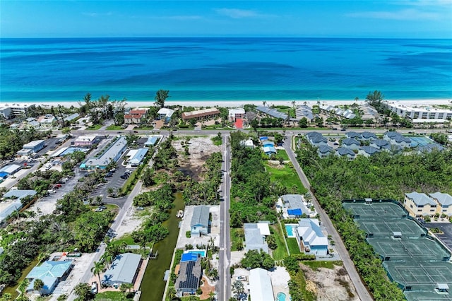 726 Jungle Queen Way, Longboat Key, FL 34228 - aerial overview of property's location featuring expansive beach