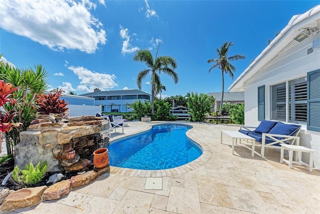 726 Jungle Queen Way, Longboat Key, FL 34228 - view of swimming pool with a patio