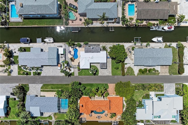 726 Jungle Queen Way, Longboat Key, FL 34228 - aerial perspective of suburban area featuring a large body of water and a pool area