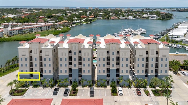 501 Tamiami Trl N Unit 201, Venice, FL 34285 - aerial view of a nearby body of water and a marina