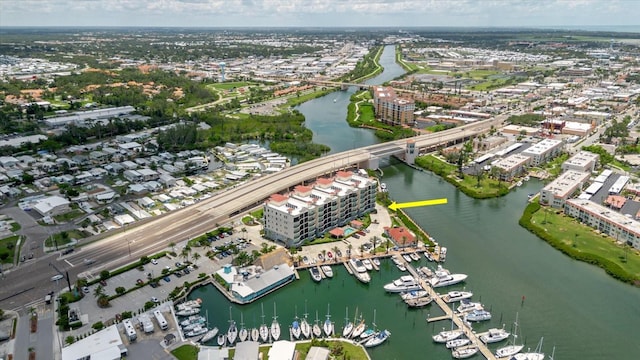 501 Tamiami Trl N Unit 201, Venice, FL 34285 - aerial overview of property's location with a nearby body of water