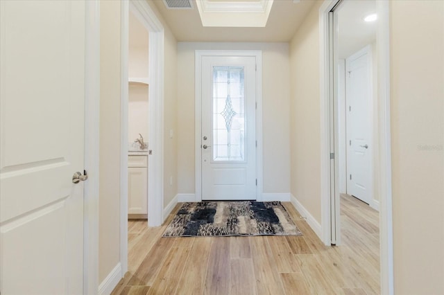501 Tamiami Trl N Unit 201, Venice, FL 34285 - foyer featuring light wood-type flooring