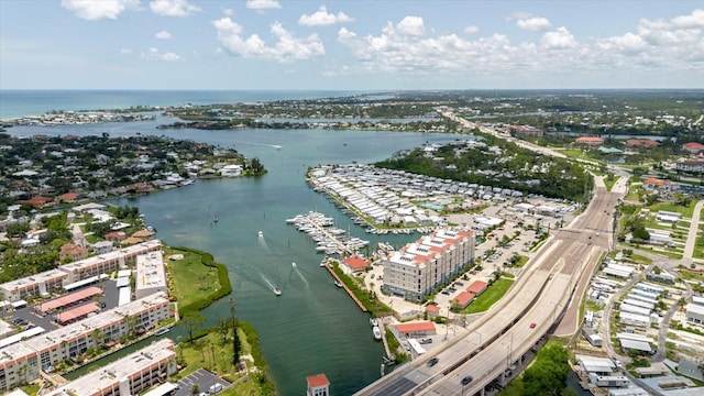 501 Tamiami Trl N Unit 201, Venice, FL 34285 - aerial view of a large body of water and a major roadway