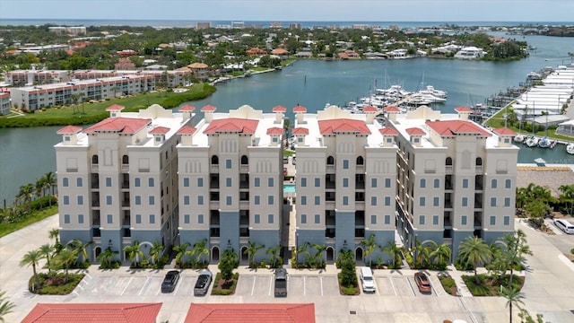 501 Tamiami Trl N Unit 201, Venice, FL 34285 - bird's eye view of a nearby body of water and numerous boat docks