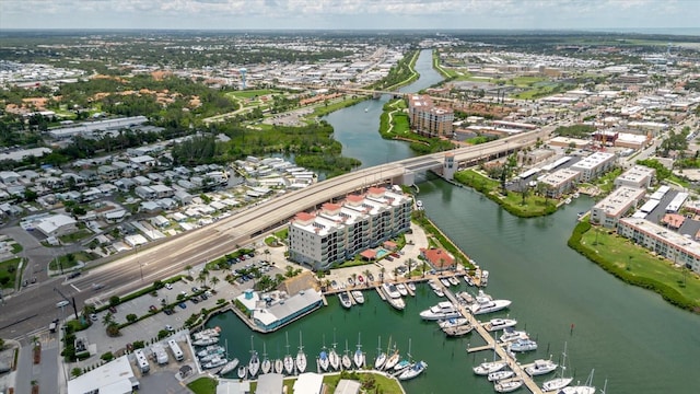 501 Tamiami Trl N Unit 201, Venice, FL 34285 - aerial view of property's location featuring a large body of water