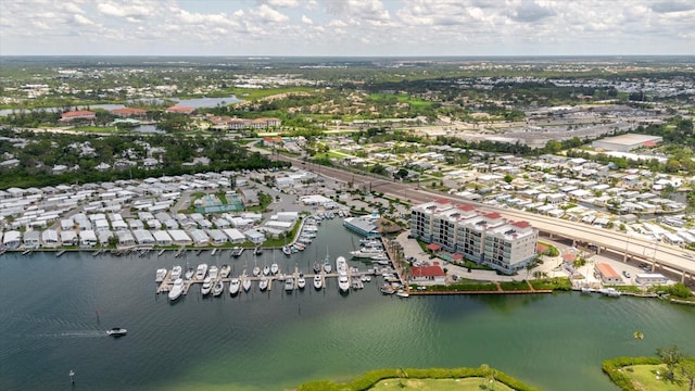 501 Tamiami Trl N Unit 201, Venice, FL 34285 - bird's eye view of a nearby body of water and numerous boat docks
