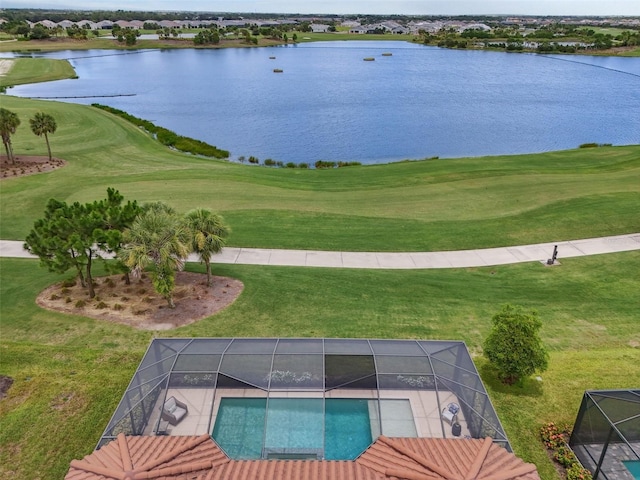 3968 Santa Caterina Blvd, Bradenton, FL 34211 - aerial view of a large body of water and a golf course