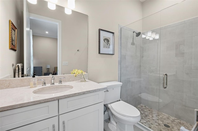 3968 Santa Caterina Blvd, Bradenton, FL 34211 - bathroom with vanity and a stall shower