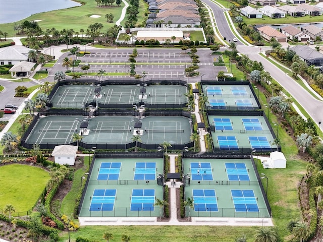 3968 Santa Caterina Blvd, Bradenton, FL 34211 - aerial perspective of suburban area featuring a golf course