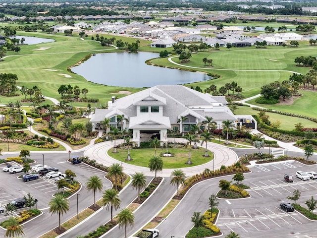 3968 Santa Caterina Blvd, Bradenton, FL 34211 - aerial perspective of suburban area with a large body of water and a golf course