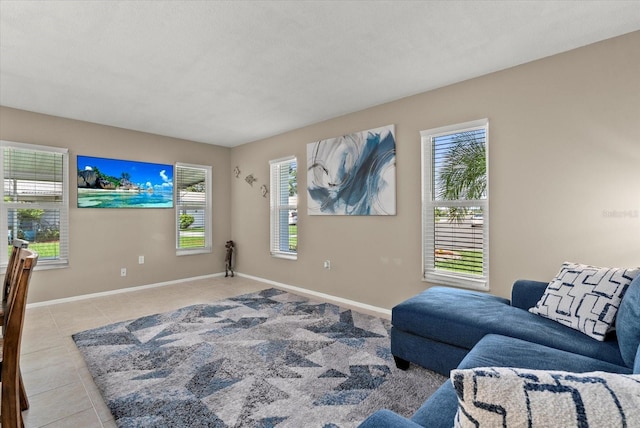 4309 Chinaberry Cir, Bradenton, FL 34208 - living area with light tile patterned flooring