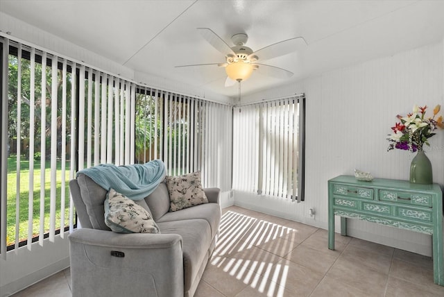 4309 Chinaberry Cir, Bradenton, FL 34208 - sunroom / solarium featuring ceiling fan