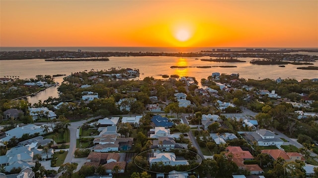 1530 Pine Bay Dr, Sarasota, FL 34231 - aerial perspective of suburban area with a large body of water