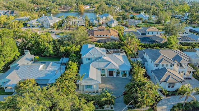 1530 Pine Bay Dr, Sarasota, FL 34231 - aerial perspective of suburban area with a nearby body of water