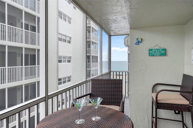 6310 Midnight Pass Rd Unit 405N, Sarasota, FL 34242 - balcony featuring a water view