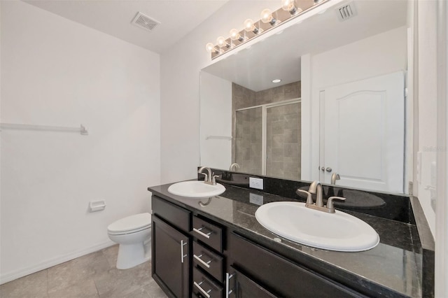 6454 Baytown Dr, Sarasota, FL 34240 - full bath with double vanity and a shower stall