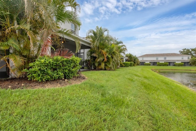 6454 Baytown Dr, Sarasota, FL 34240 - view of green lawn with a water view