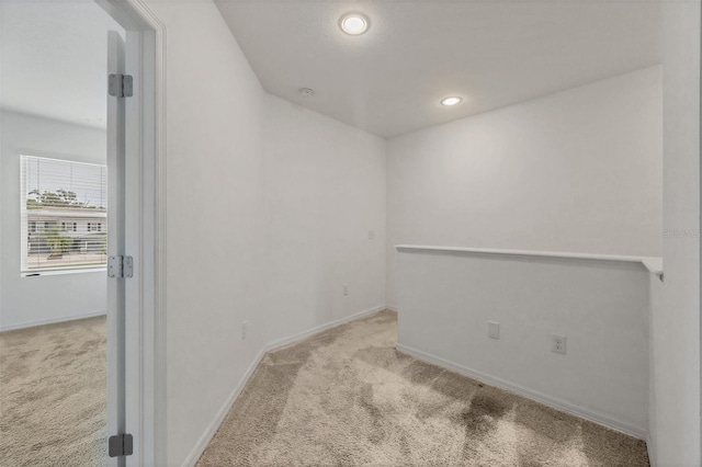 6454 Baytown Dr, Sarasota, FL 34240 - carpeted empty room with recessed lighting and a smoke detector