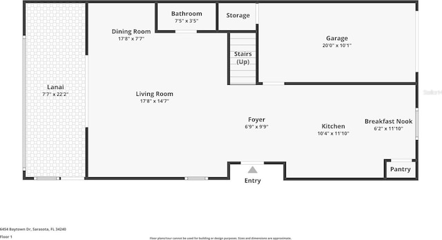 6454 Baytown Dr, Sarasota, FL 34240 - view of home floor plan