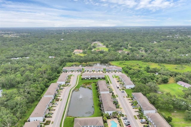 6454 Baytown Dr, Sarasota, FL 34240 - aerial view of a heavily wooded area and a large body of water