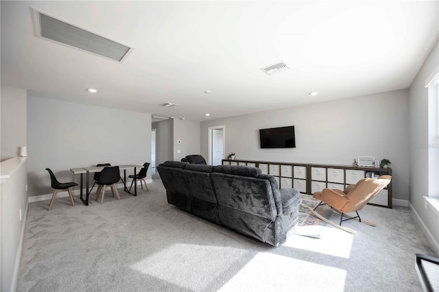 16418 Slate Pl, Lakewood Ranch, FL 34211 - carpeted living room featuring baseboards and recessed lighting