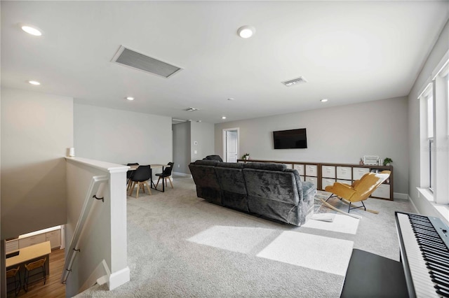 16418 Slate Pl, Lakewood Ranch, FL 34211 - living area with carpet and recessed lighting