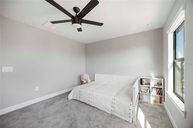 16418 Slate Pl, Lakewood Ranch, FL 34211 - bedroom featuring carpet flooring and a ceiling fan