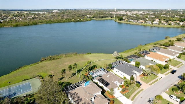 5078 47th St W, Bradenton, FL 34210 - aerial perspective of suburban area with a nearby body of water