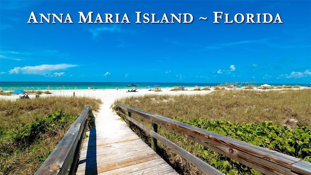 5078 47th St W, Bradenton, FL 34210 - water view featuring nearby beach