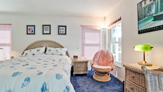 5078 47th St W, Bradenton, FL 34210 - bedroom featuring carpet floors and a textured ceiling