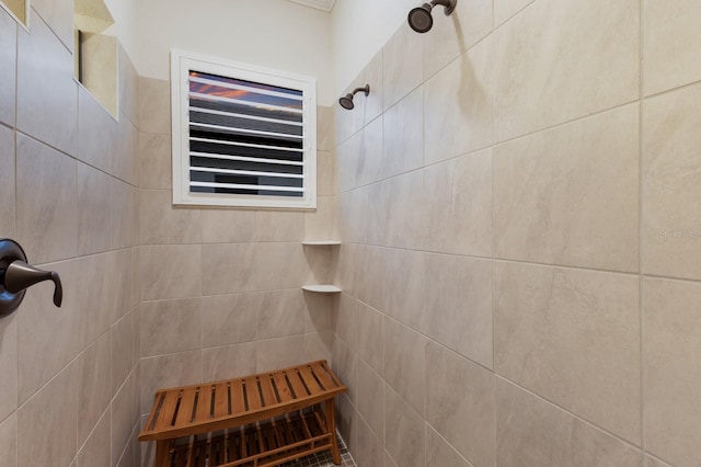 5804 Mulligan Way, Lakewood Ranch, FL 34211 - full bathroom featuring a tile shower